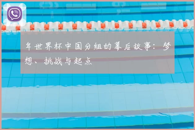 年世界杯中国分组的幕后故事:梦想、挑战与起点